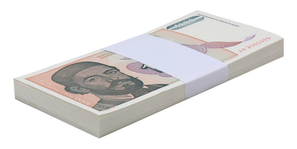 Yugoslavia 1000 Dinara, 1994, P-140, UNC X 100 PCS Bundle Pack