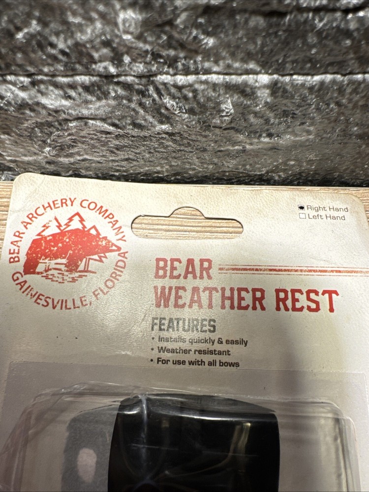 Bear Weather Rest Right Hand