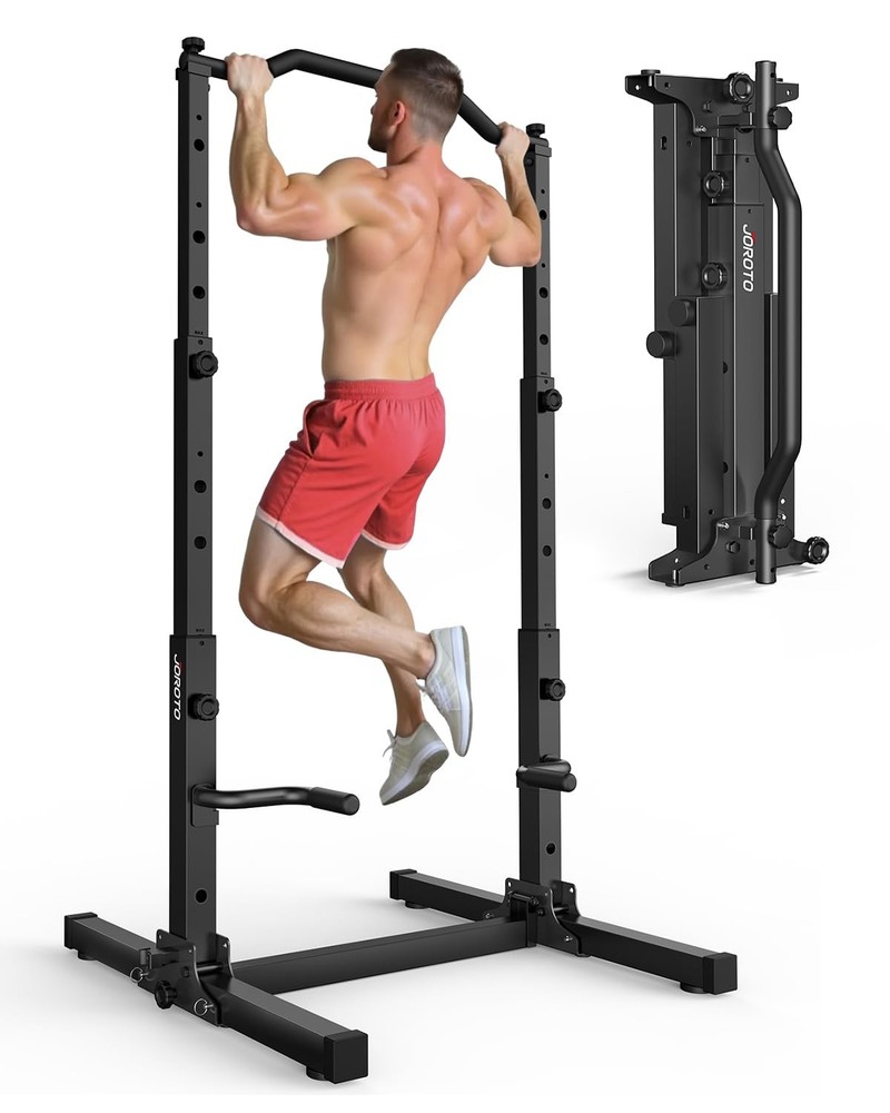 Foldable Pull Up Dip Station, Pull Up Bar Free Standing for Home Gym, 450LBS ...