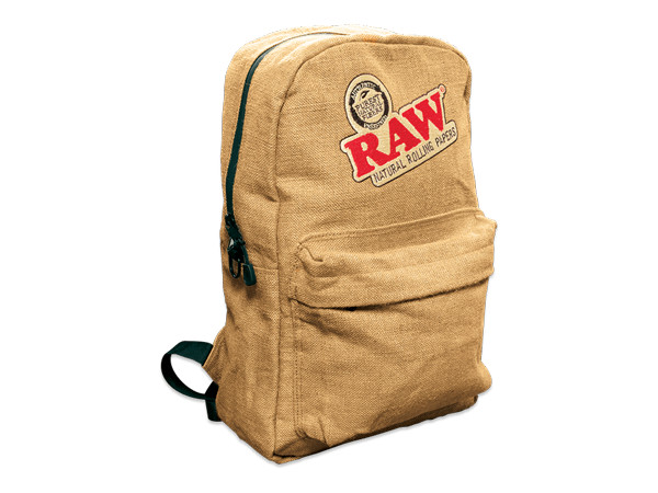 RAW Backpack Natural Rolling Papers Burlap Bag