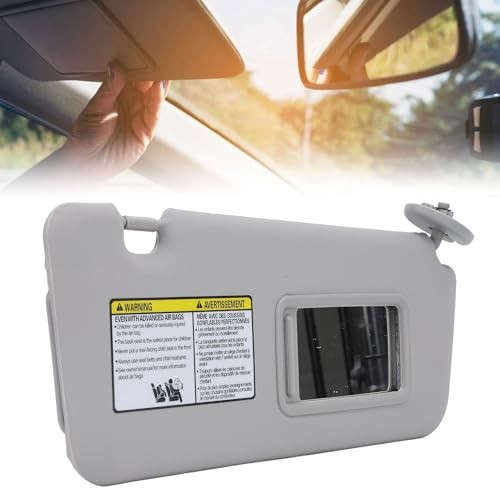 Passenger Side Sun Visor with Makeup Mirror for 2004-2005 () Grey