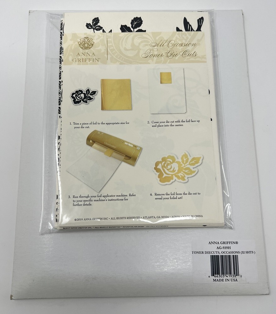 Anna Griffin Occasions Toner Die Cuts AG-939H (32 Sheets)