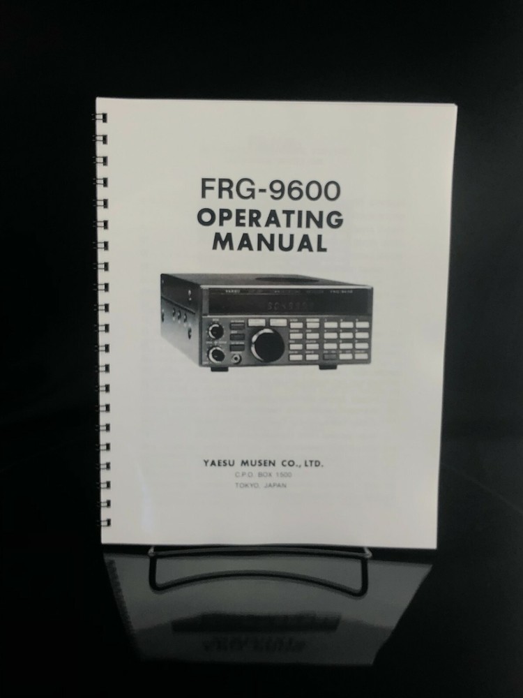 Yaesu FRG-9600 Instruction Manual Operating Guide Coil Bound