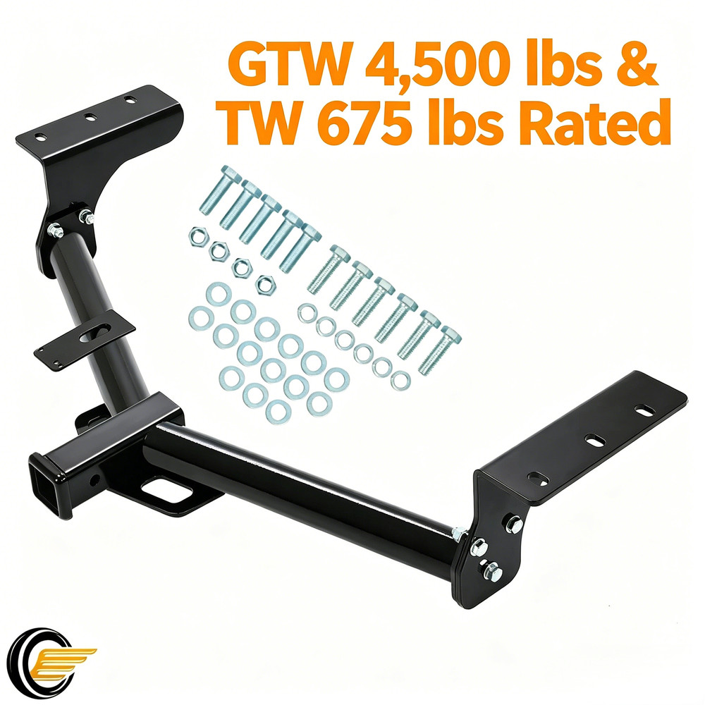 Class 3 Trailer Hitch Receiver Bumper Tow 2" Black For Toyota RAV4 2006-2018