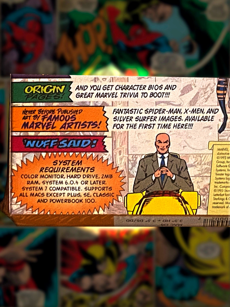 MARVEL DESKTOP ART and STILL IMAGE SCREEN SAVER Macintosh Software