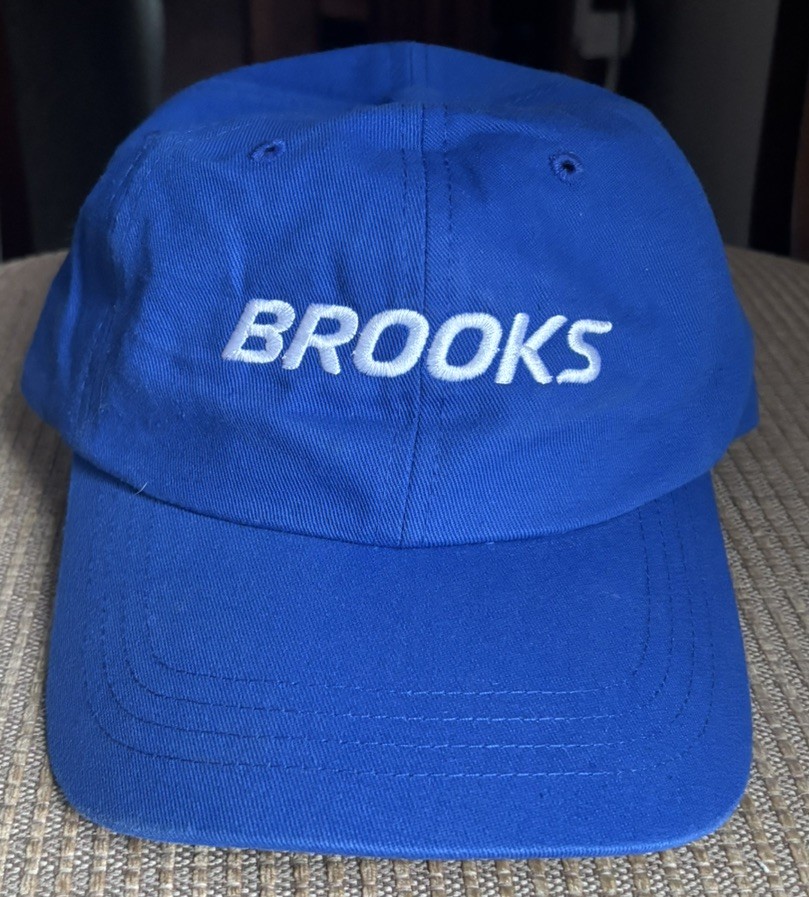 Brooks Running Cap Hat BOCO Gear Cotton Polyester Adjustable Let's Run There