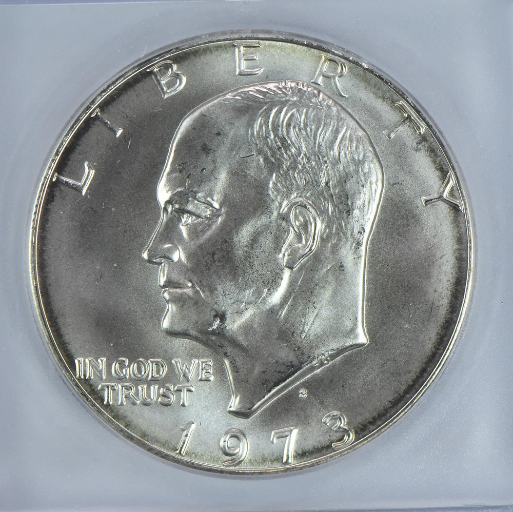 1973-S Eisenhower $1 Silver 40% MS68 ICG