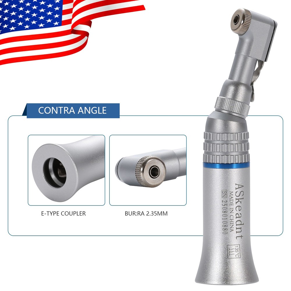 NSK Style Dental Slow Low Speed Contra Angle Handpiece Latch E-Type Attach