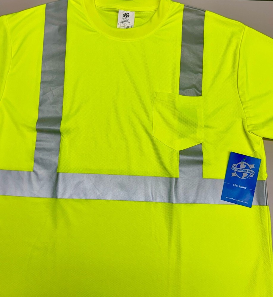 Mesh Safety Tee, Safety Green