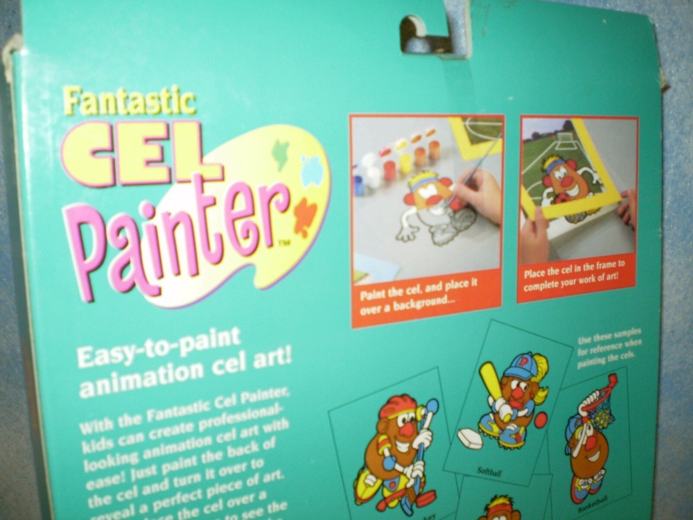 NEW 1996 Hasbro Kenner Mr Potato Head Cel Painter E-Z Animation Cel Art