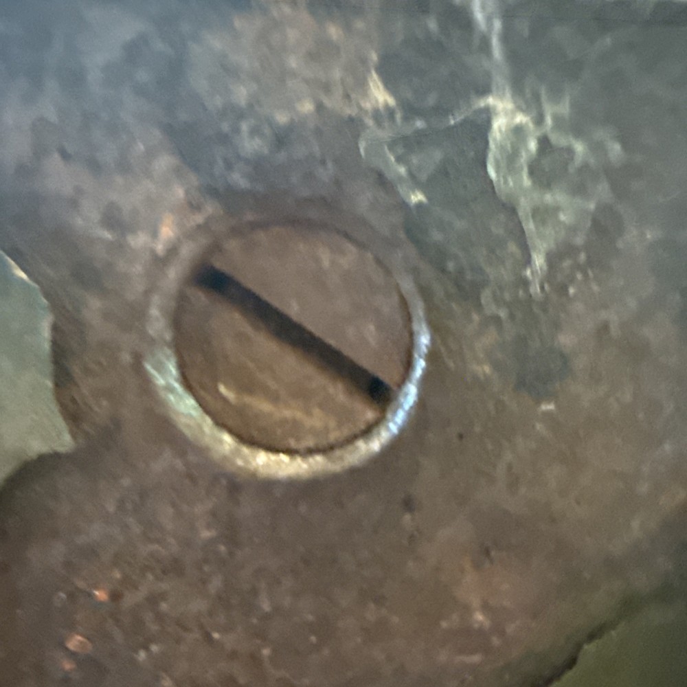 Vintage Cast Iron Bison On Platform Doorstop