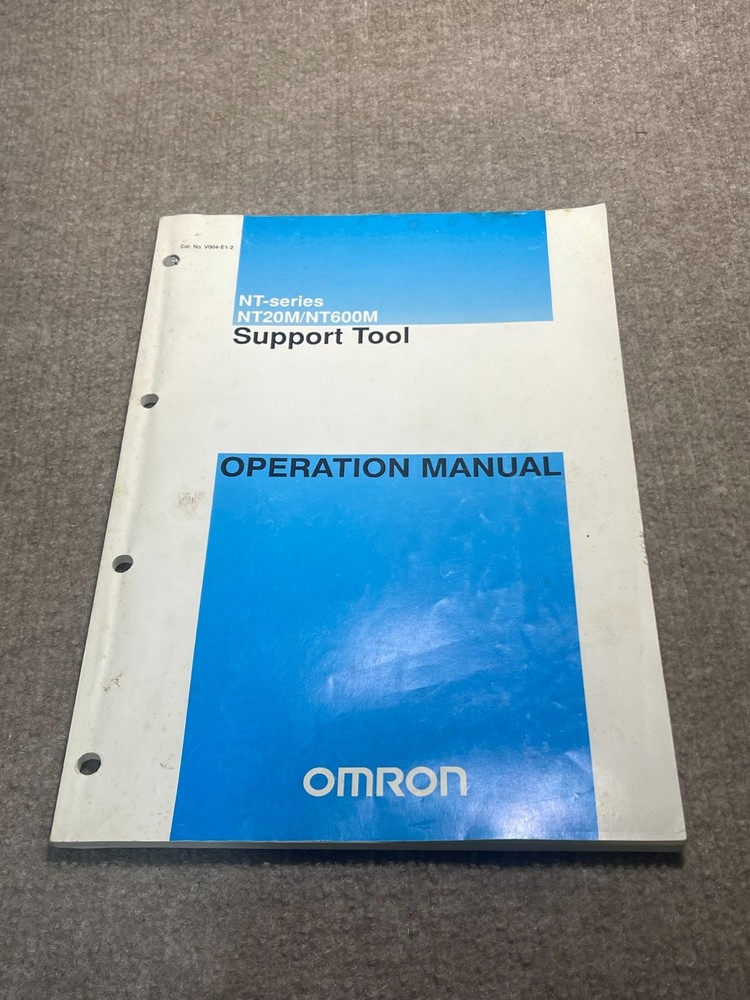 Omron NT6-Series NT20M/NT600M Support Tool Operation Manual