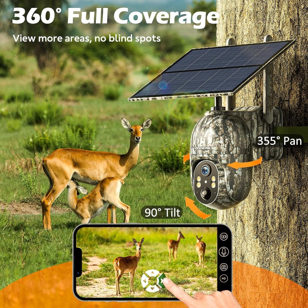 Cellular Trail Camera 3rd-Live View Remote Access Solar Power Game/Deer Camera