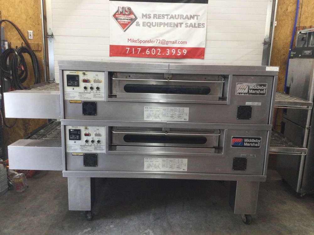 Middleby Marshall PS570G Double Stack Conveyor Pizza Ovens Tested / Working!