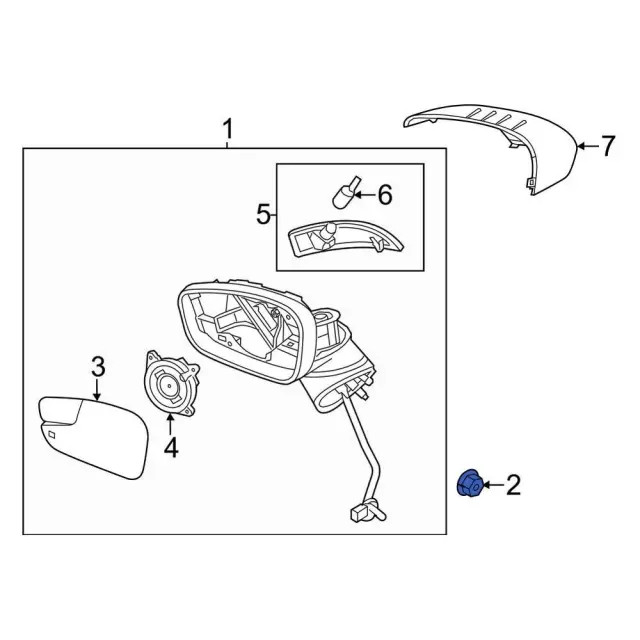 Genuine Ford Mirror Assembly Nut W520202-S442
