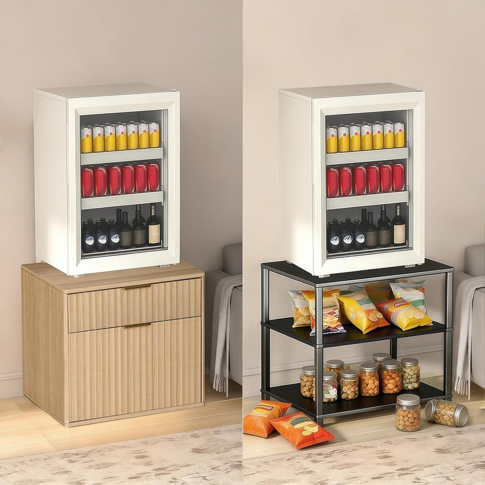 Mini Fridge Stand with Storage