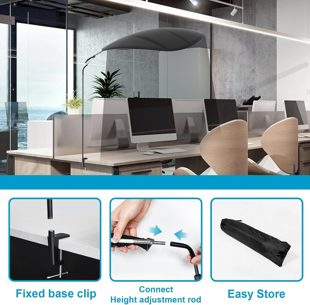 Cubicle Desk Light Shield - Overhead Light Blocker for Office Privacy