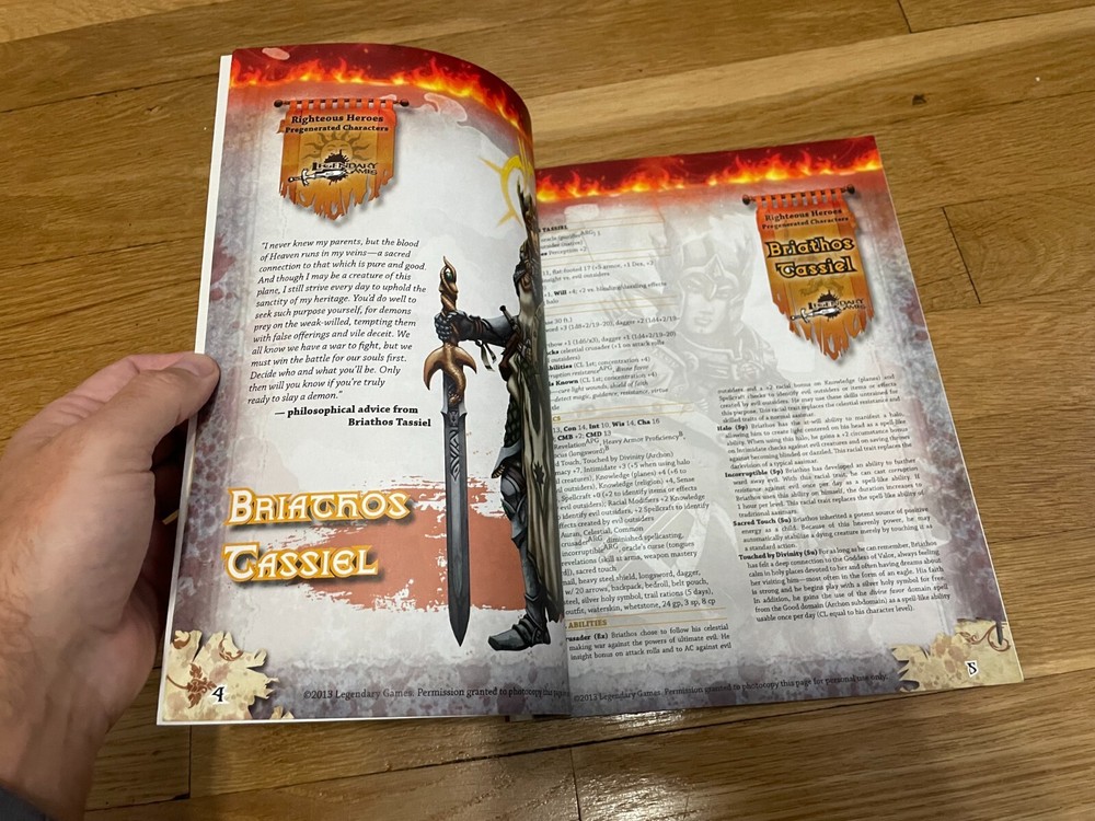 Pathfinder RPG Righteous Heroes D&D 3.5