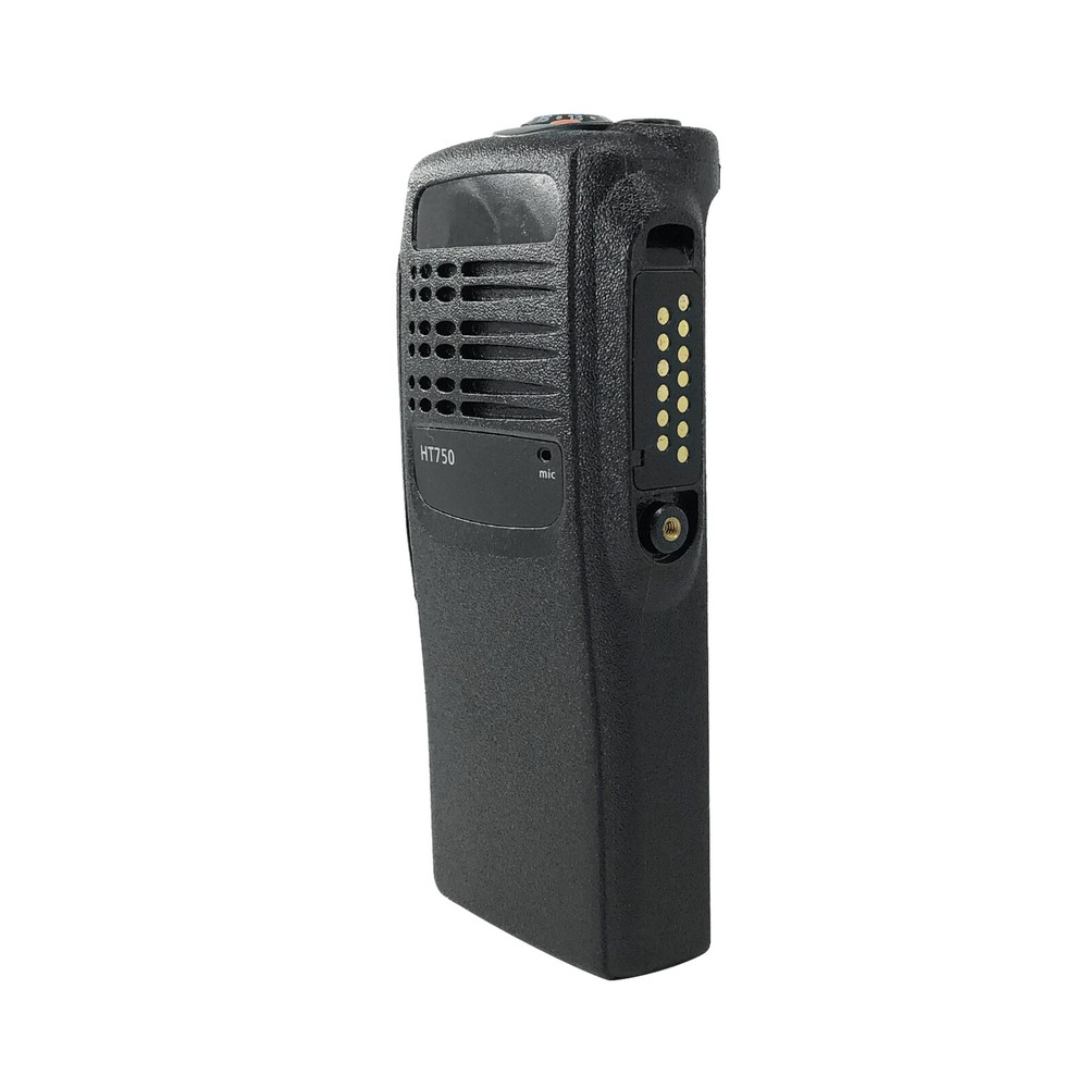 Black Replacement Front Housing Kit With Speaker Fits For HT750 Handheld Radio
