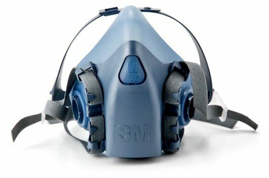 3M 7502 Reusable SILICONE Half Face Respirator Protection Facepiece Mask MEDIUM