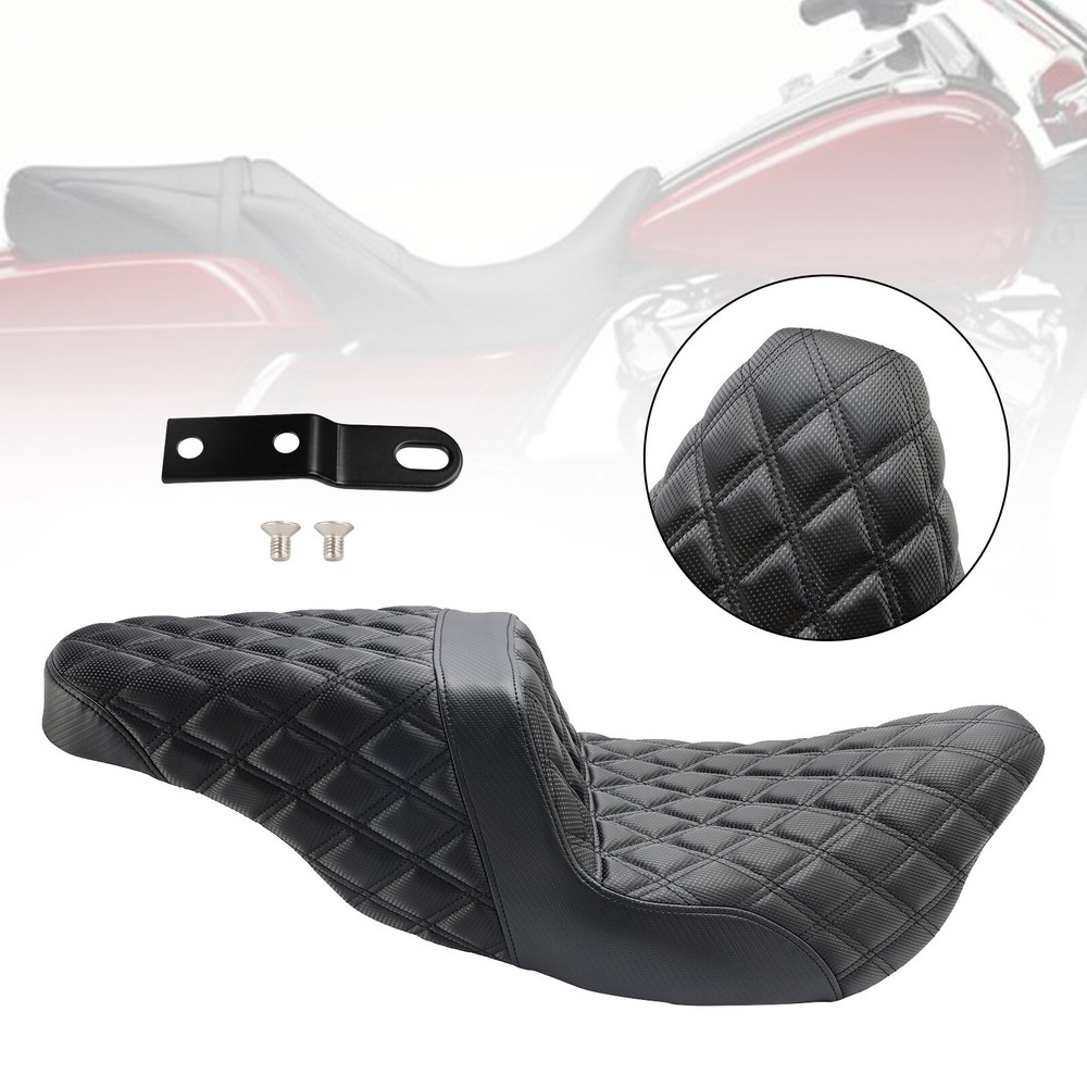 Replace Front Rear Driver Passenger Seat Black For Fl Touring Models 2008-202