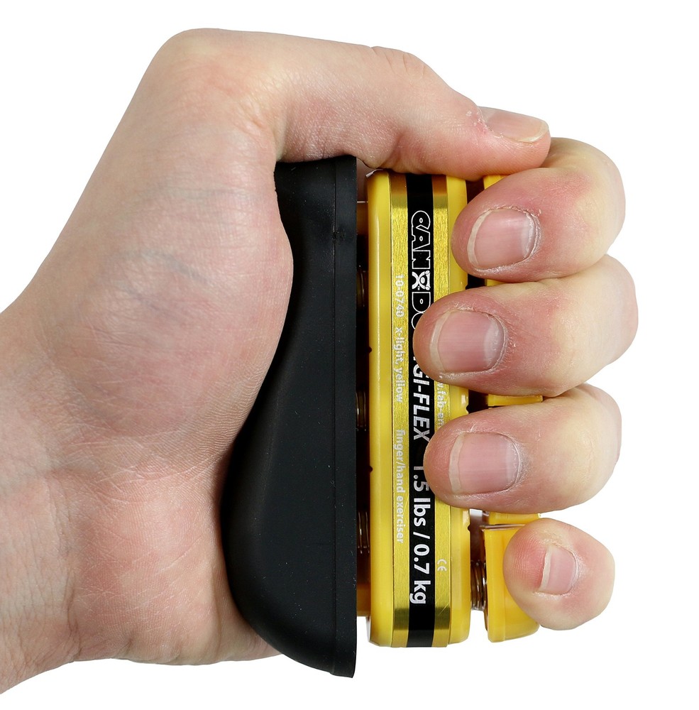 CanDo Digi-Flex Hand and Finger Exerciser Yellow-X-Light - For Dexterity, Str...