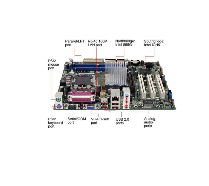 Intel D865GSA LGA 775 Intel 865G Micro ATX Intel Motherboard
