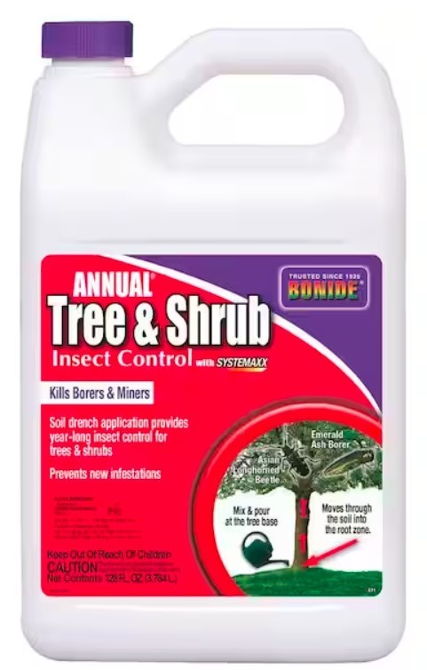 Bonide Annual Tree & Shrub Insect Control with Systemaxx, Insect Killer, 128 oz.