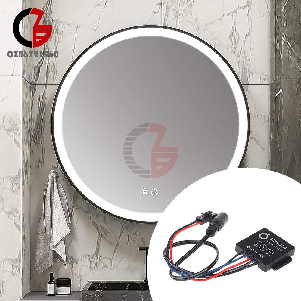 DC 12V 3A 36W Dual Color Temperature Stepless Dimmable Touch Sensor Switch