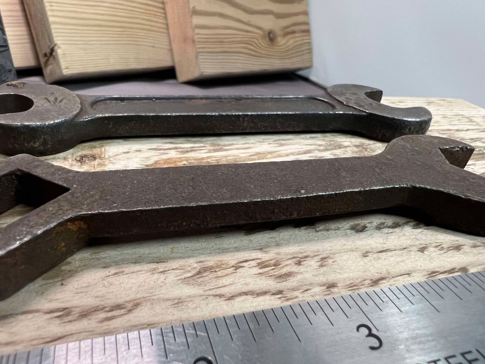 2 x VINTAGE TOOLS - “SEARCHLIGHT” SPANNER & BSA No.6 double ended spanner