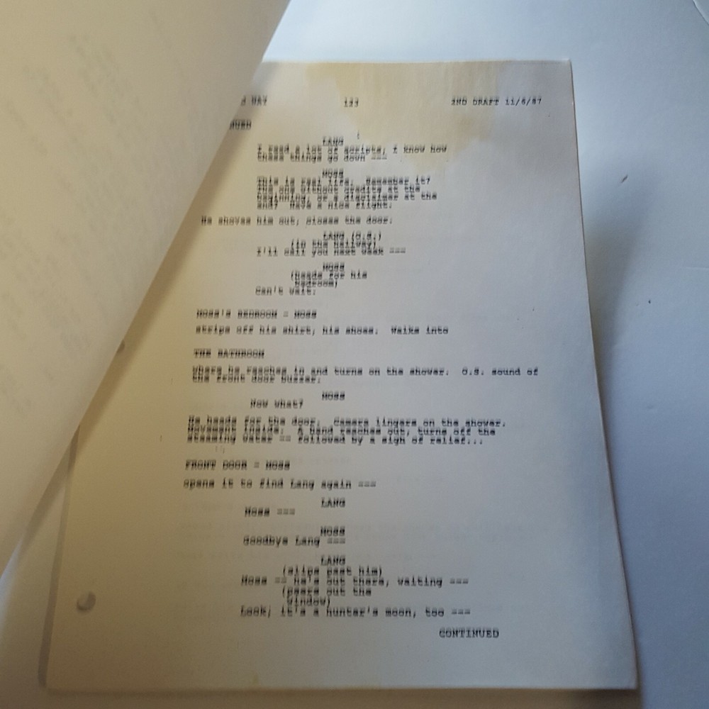The Hard Way Movie Screenplay Script Daniel Pyne 1987 Universal Michael J. Fox