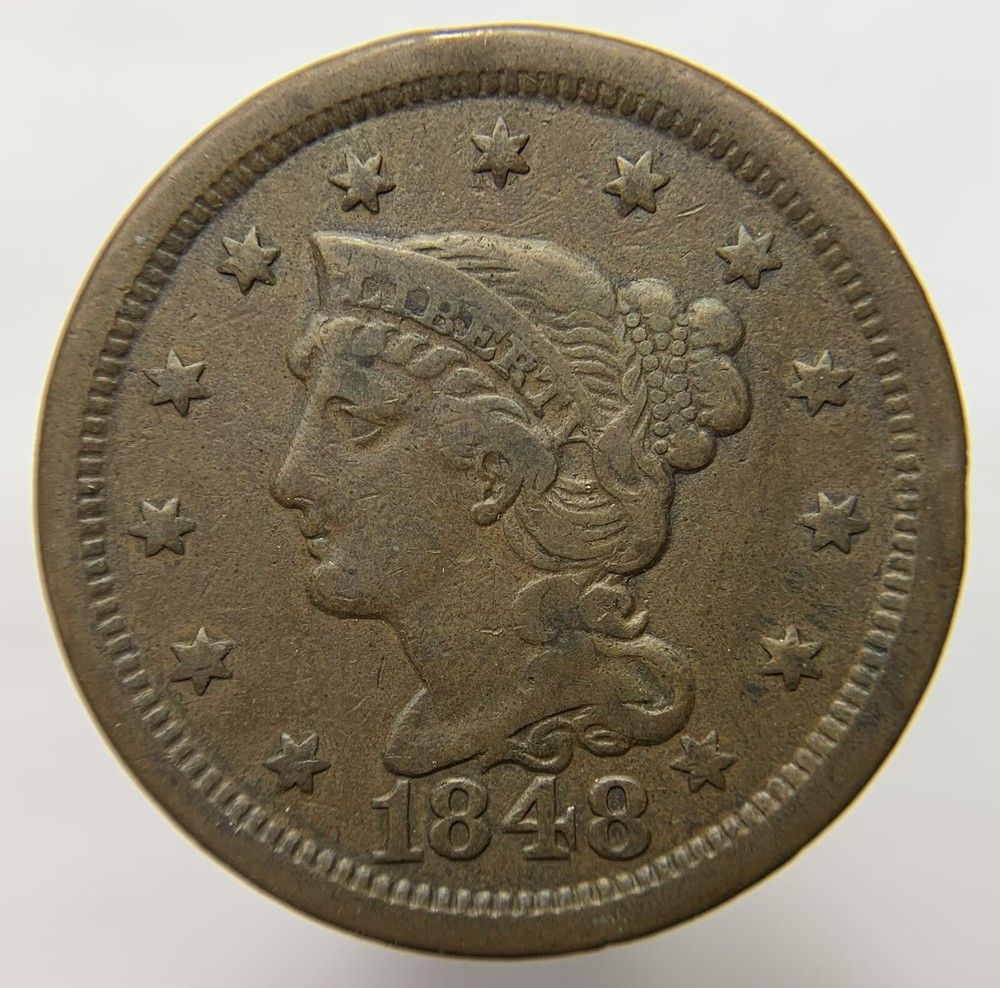 1848 Braided Hair Large Cent (DC11)
