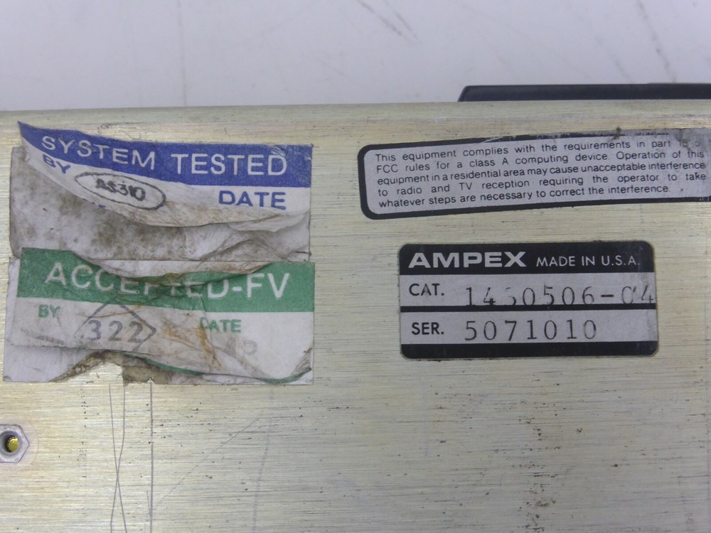AMPEX, Cat.: 1430506-04, Ser.: 5071010