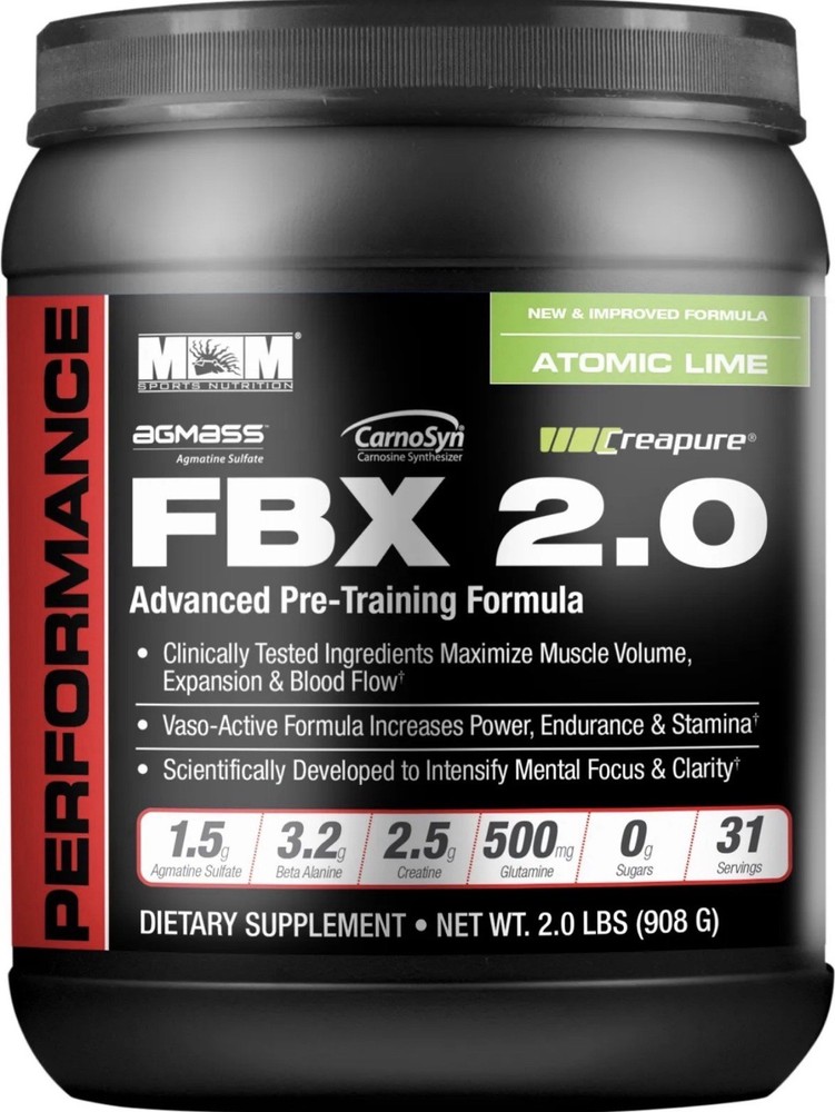 Performance FBX 2.0 Advanced Pre Training Formula Atomic Lime 2.0 LBS Ex: 04/27