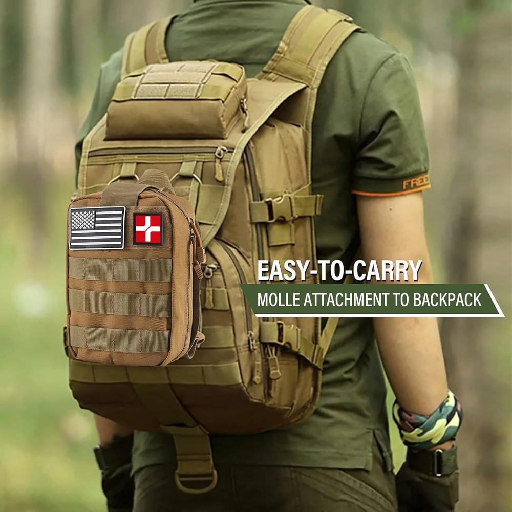 280pcs Emergency Survival Kit with Survival Gear tools first aid backpack GO bag