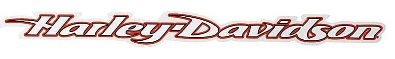 Harley-Davidson Script Cut-To-Shape Name 20"W x 2.5" Windshield Decal 33400