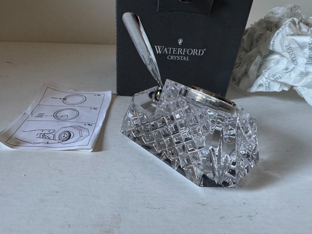 Waterford Crystal Clock and Pen Holder