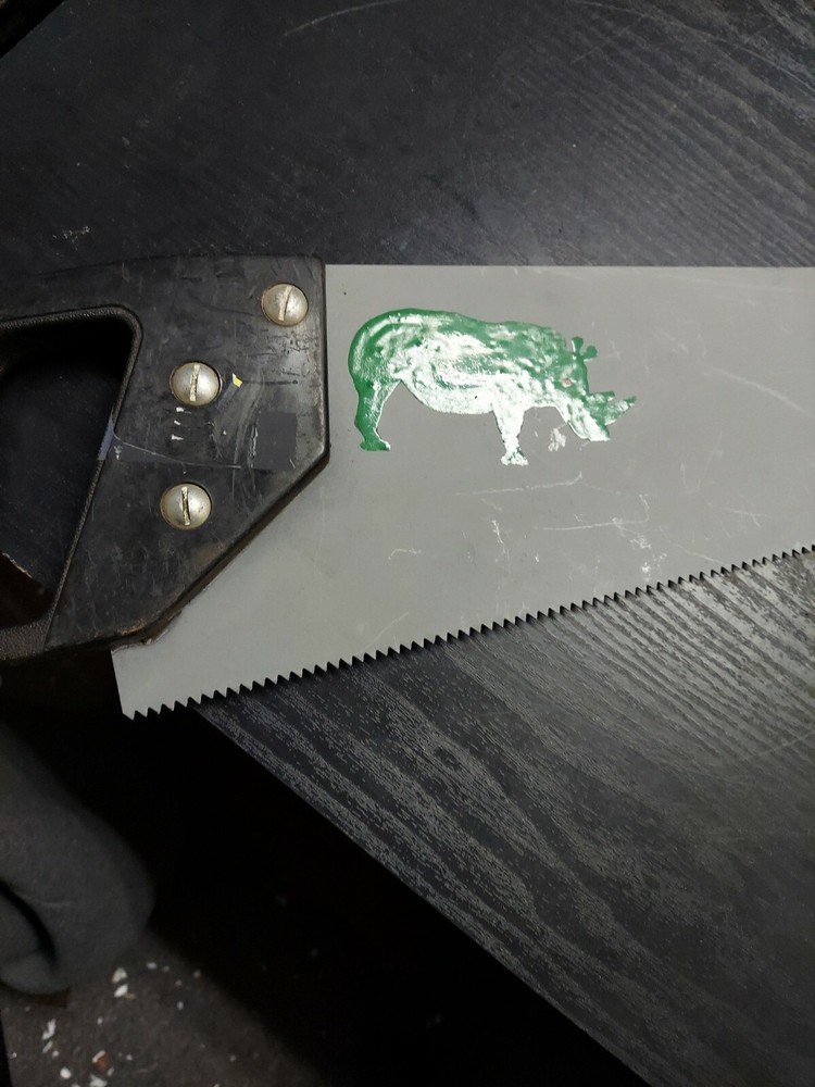 22 Inch Hand Painted Saw "ts"
