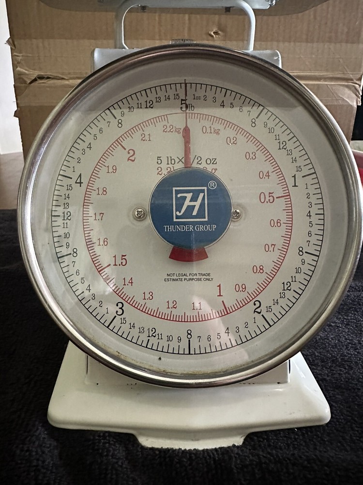 Thunder Group 5 lb Capacity Portion Scale w/ Stainless Steel Platform