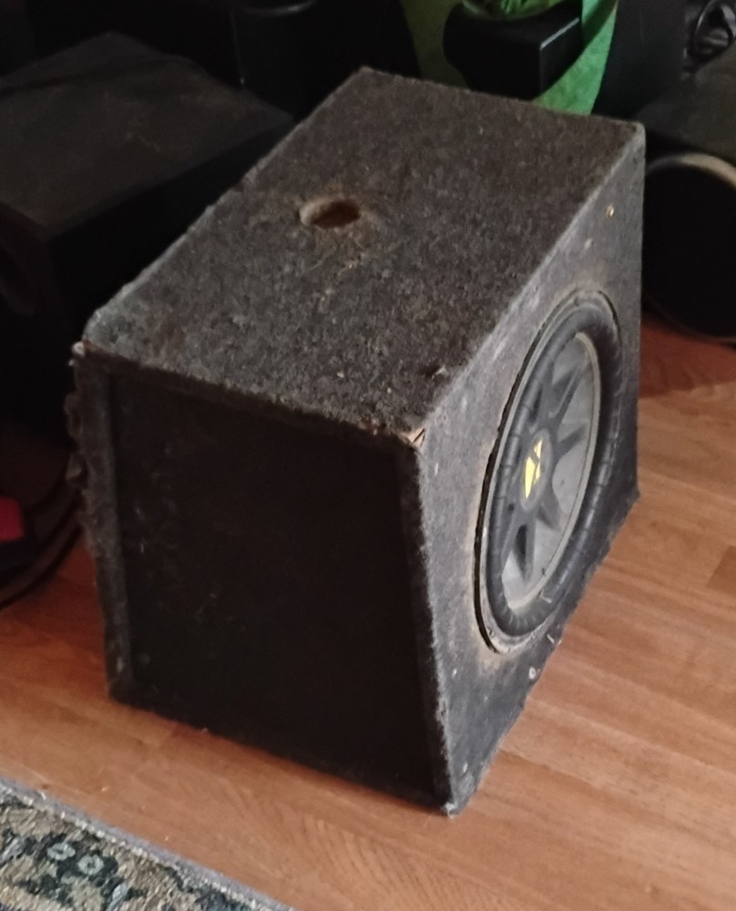 Kicker CompC 12" Subwoofer 4 Ohm SVC in Single Ported Enclosure