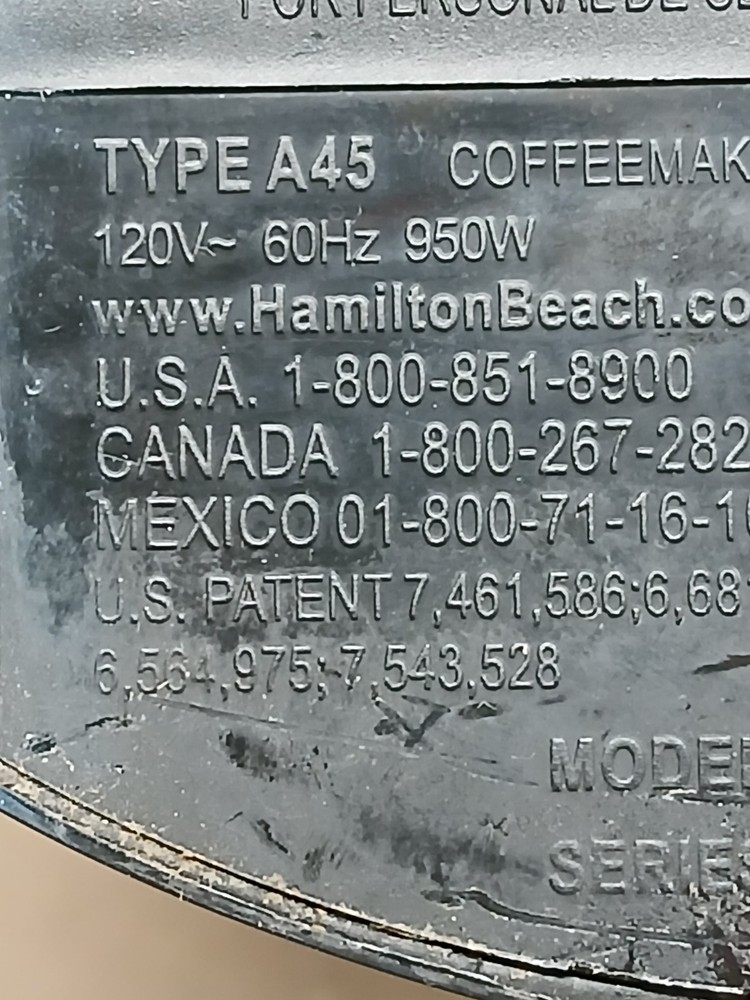 Hamilton Beach BrewStation Coffee Maker 48274 Black 12 Cup Programmable Tested