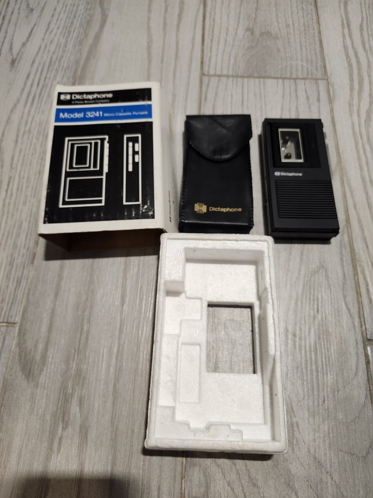 Dictaphone Model 3241 Handheld MicroCassette Tape Player/Recorder  Working