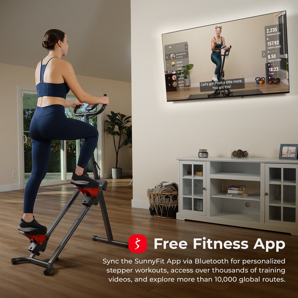 Foldable Smart Cardio Adjustable Step Climber Strength Core Home Workout 330 lbs