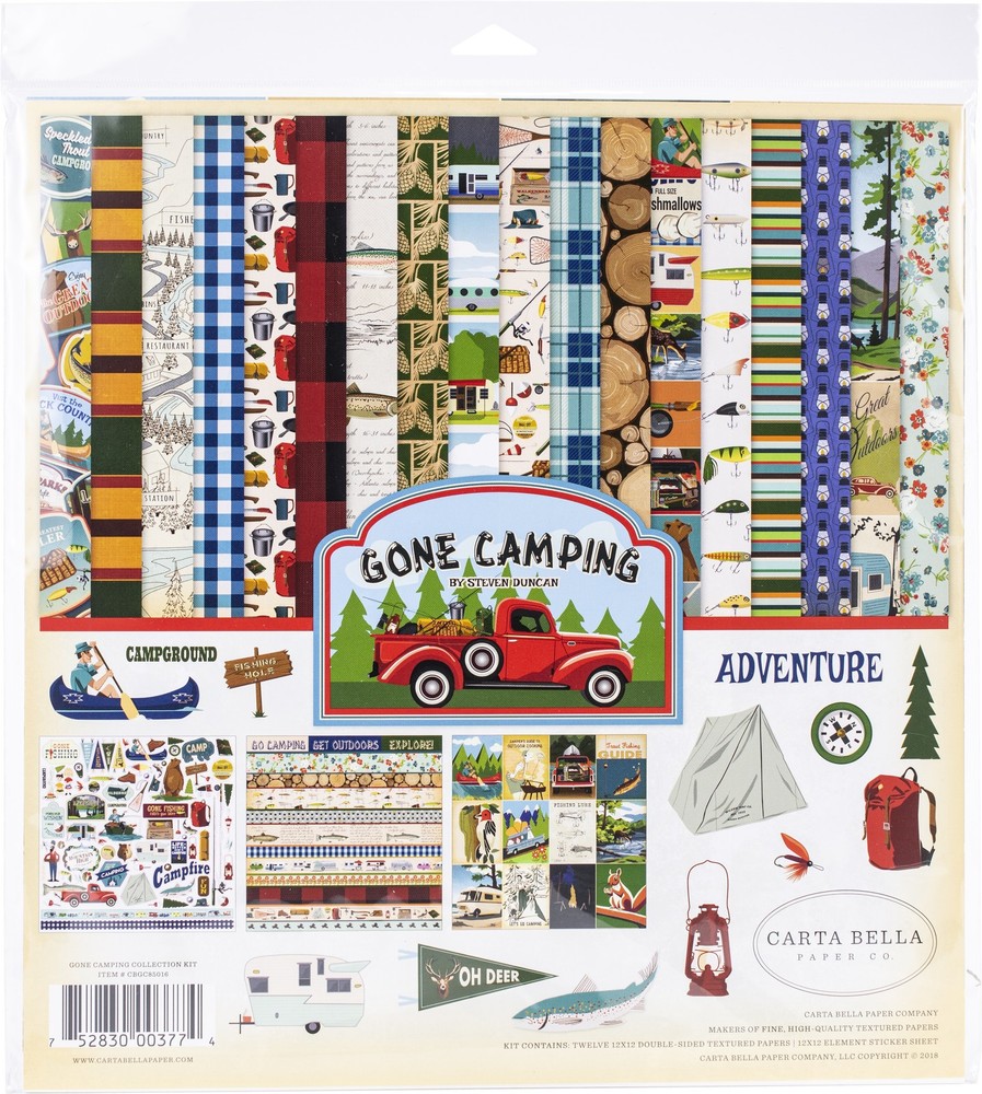 Carta Bella Collection Kit 12"X12"-Gone Camping