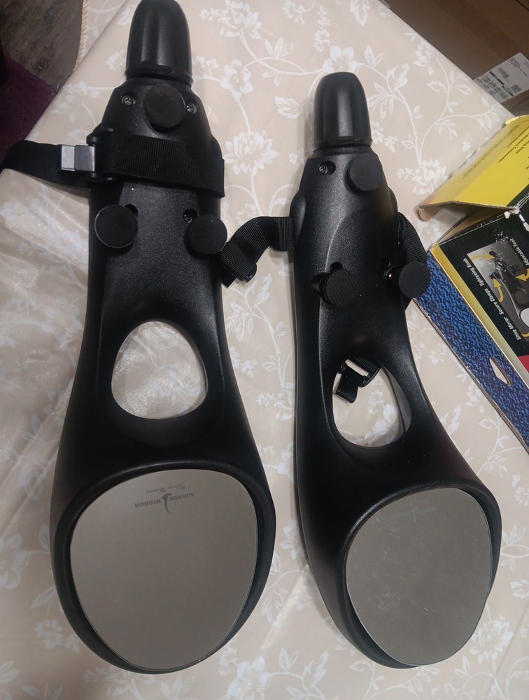 CIPA Universal Towing Mirrors (2) Both Fit Left Or Right Side No Tools Required