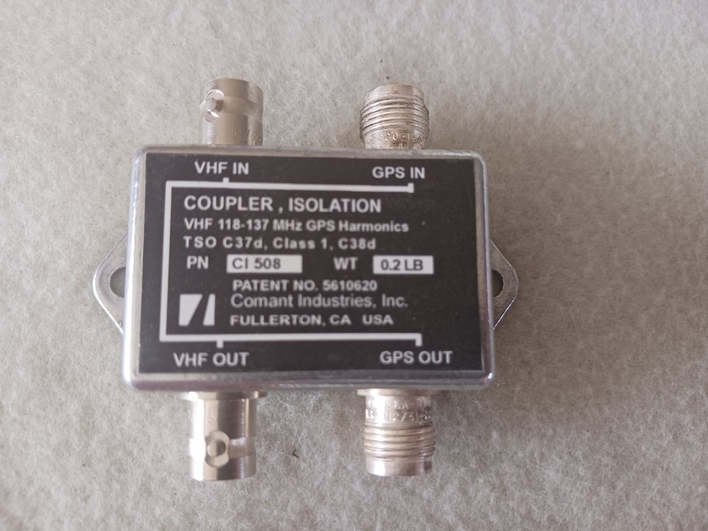 Comant CI-508 Com / GPS Coupler, Isolation