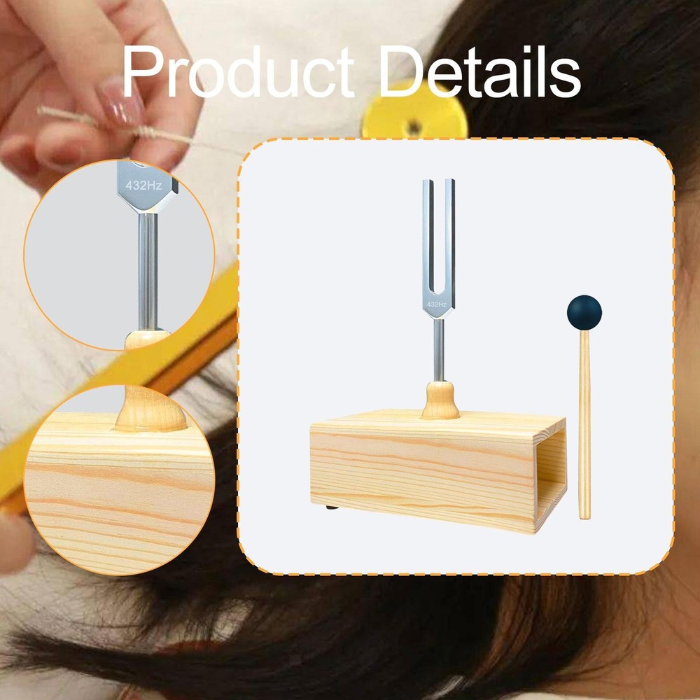 432Hz Tuning Fork Sturdy Multipurpose SPA Teaching Portable Sound Instrument