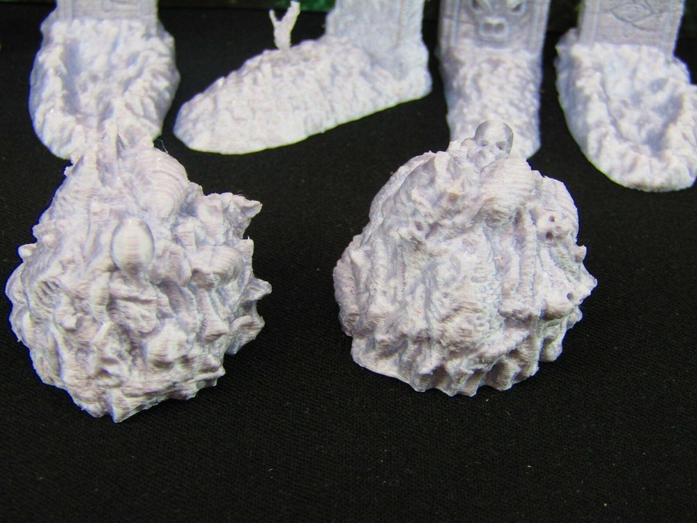 7pc Disturbed Graves and Bonepiles Graveyard Cemetery Scatter Terrain Scenery