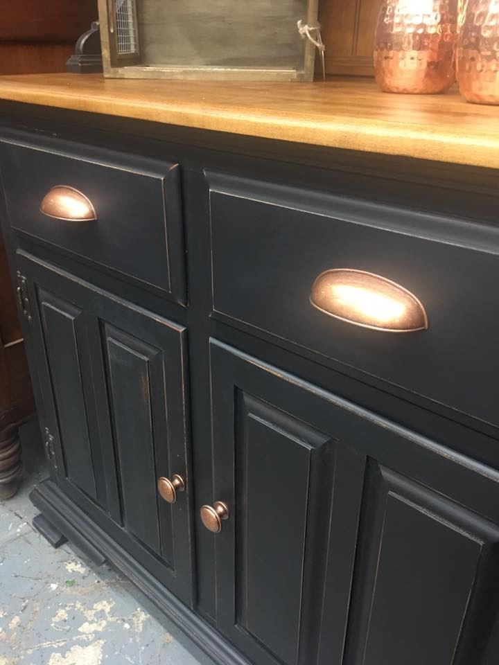 2-1/2" or 3" Dual Mount Cup Pull Antique Copper