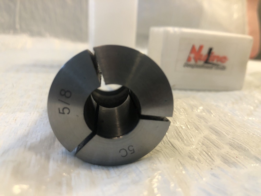 NuLine 5C Round Smooth Collet, 5/8", Internal Thread